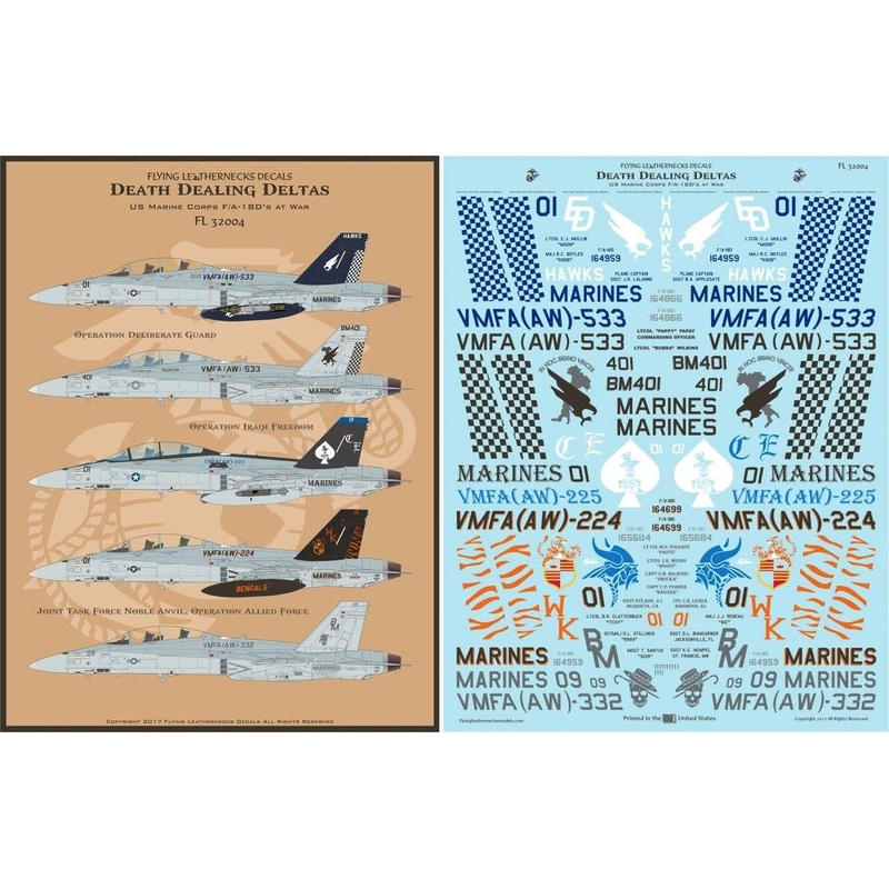 1/32 Death Dealing Deltas' US Marine Corps F/A-18D's at War