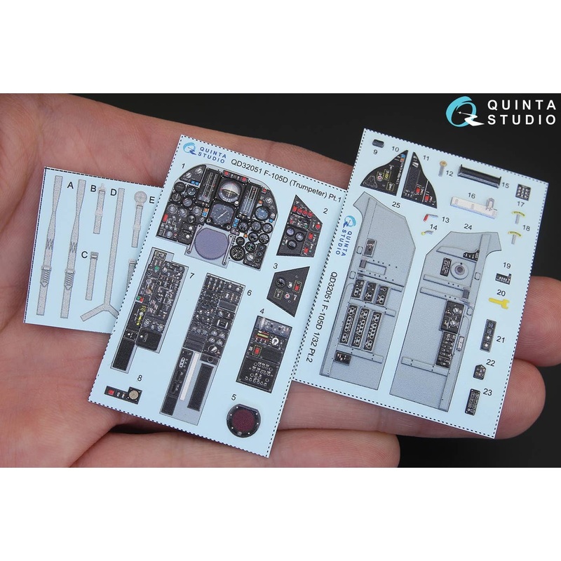 1/32 F-105D Interior 3D Decal (for Trumpeter)