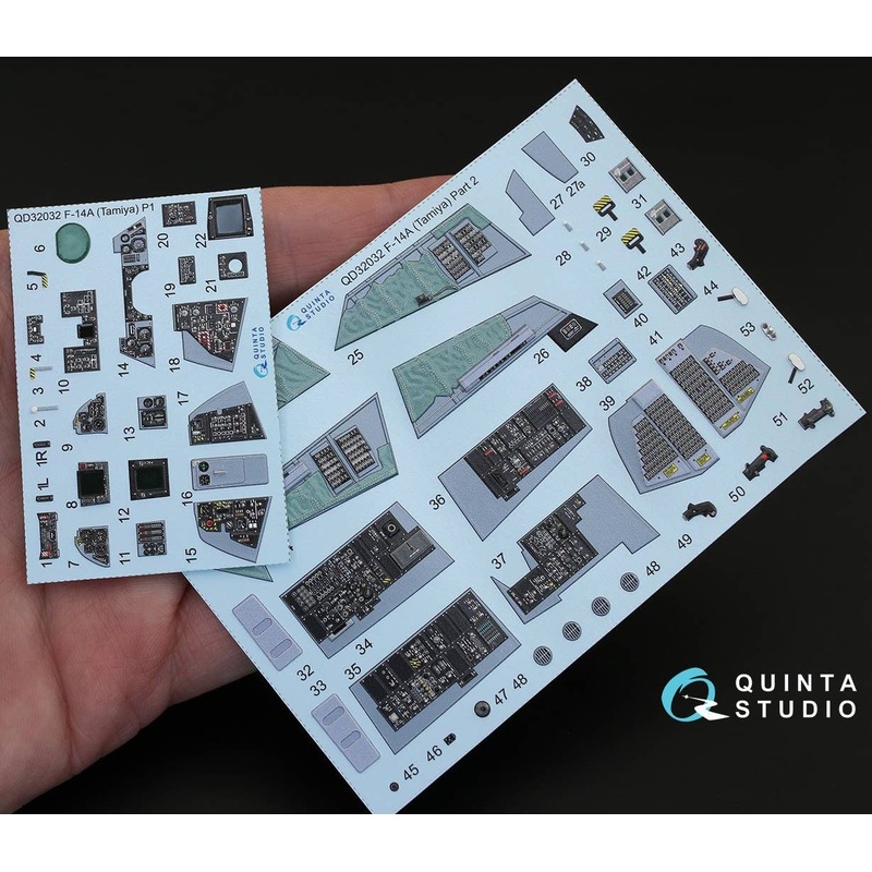 1/32 F-14A Interior 3D Decal for Tamiya kit