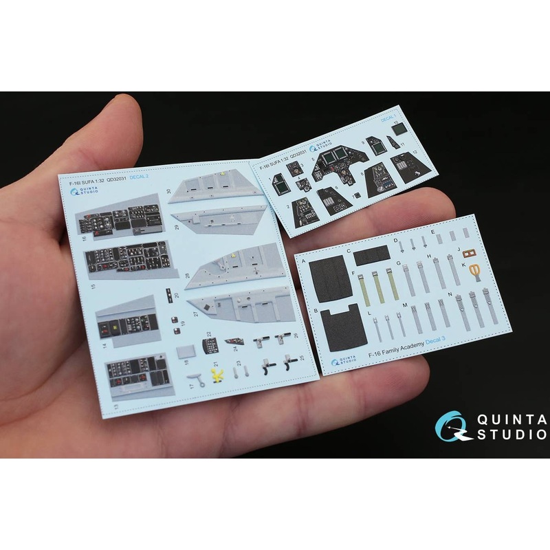 1/32 F-16I Interior 3D Decal for Academy kit