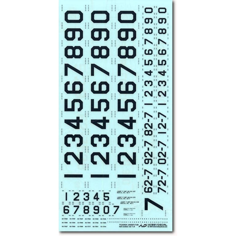 1/32 JASDF F-86 Tail Codes ver 1.0