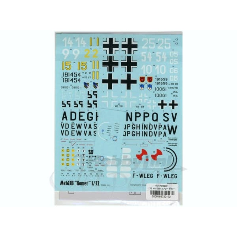 1/32 Me136B Komet Decal Set (for Meng Model)
