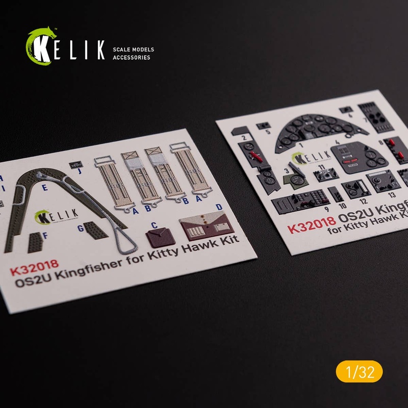 1/32 OS2U Kingfisher - Interior 3D Decal for Kitty Hawk/Zimi models kit