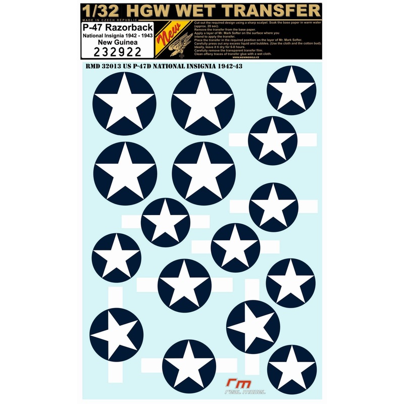 1/32 P-47 National Insignia 1942-1943