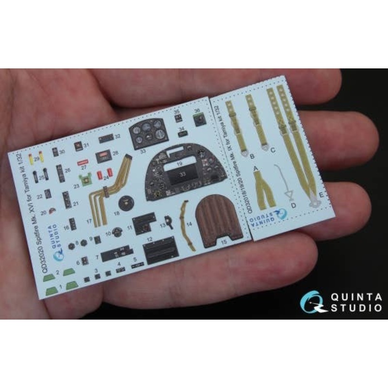 1/32 Spitfire Mk.XVI Interior 3D Decal (For Tamiya Kit)