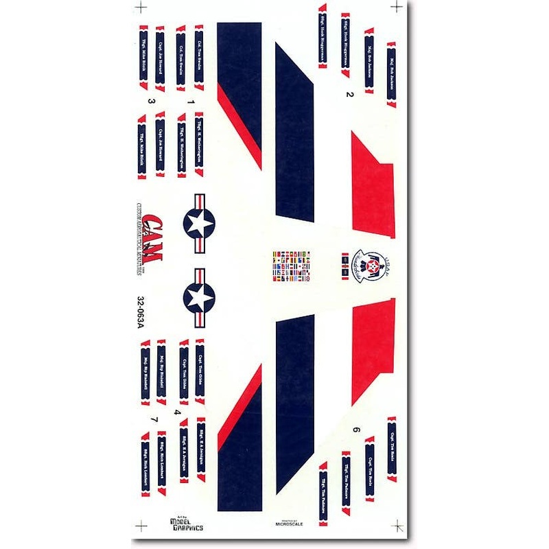 1/32 USAF F-4E Thunderbird Decals