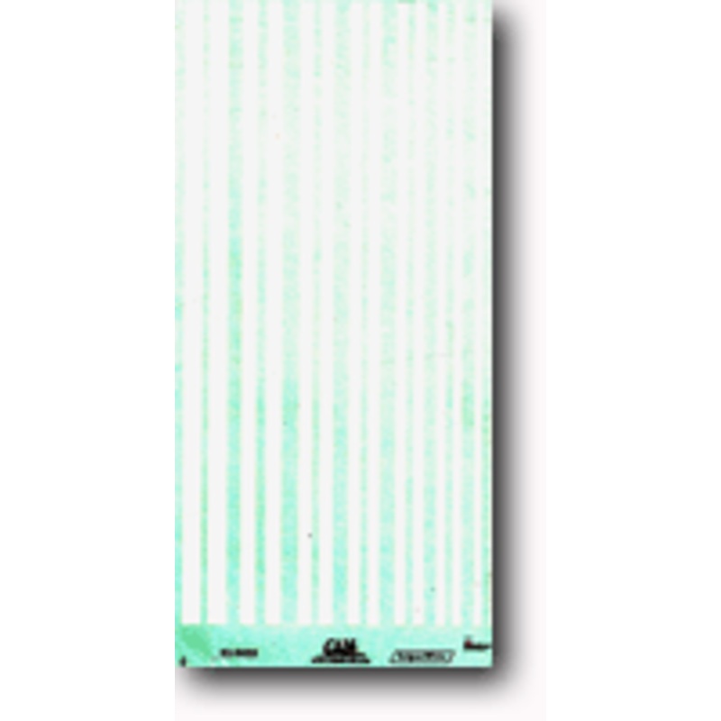 1/32 White Stripes Assorted Widths