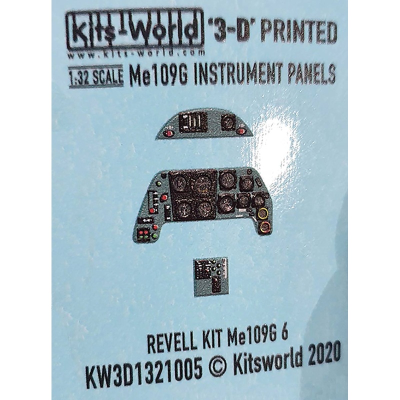 1/32 WW.II German Army Bf109G Instrument Panel Detail Up 3D Decal