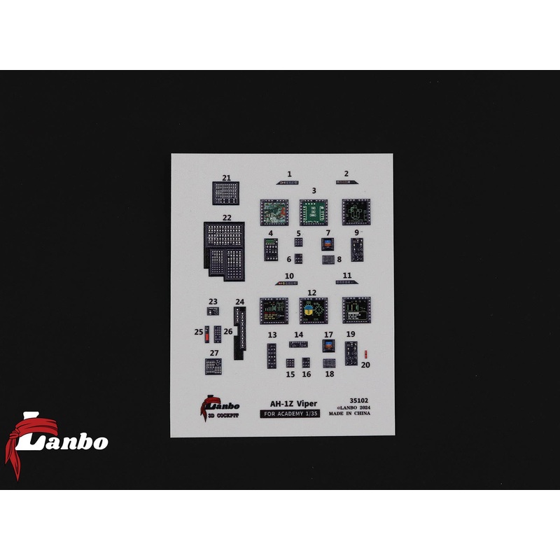 1/35 AH-1Z 3D interior decal