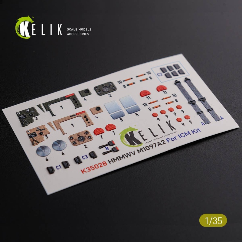 1/35 HMMWV M1097  3D Decal for ICM kit