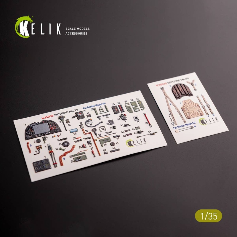 1/35 Spitfire Mk.VB - interior 3D decals for Border Models kit (for. Border Models)