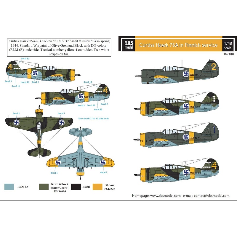 1/48 Curtiss Hawk 75A in Finnish Service