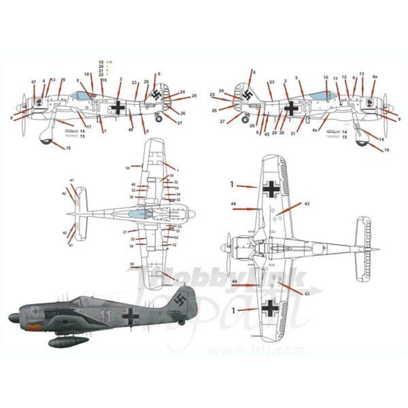 1/48 Fw190A-6/R11 1./NJGr 10 Oblt. Fritz Krause
