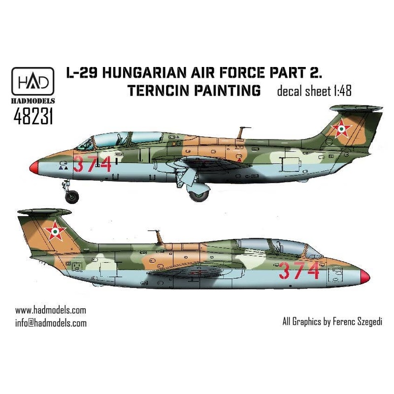 1/48 L-29 in Hungarian Service / Trencin painting scheme