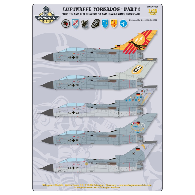 1/48 Tornado IDS/ECR in Norm 95 and All Grey Paint Scheme (for Revell)