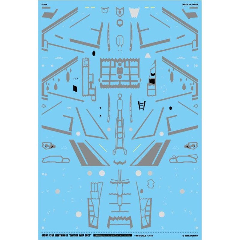 1/144 Air Self-Defense Force F-35A Lightning II Caution Data 2021