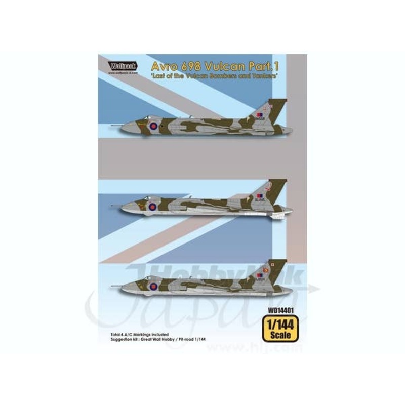 1/144 Avro 698 Vulcan Decal Part 1 Last of the Vulcan Bombers and Tankers (for Airfix)