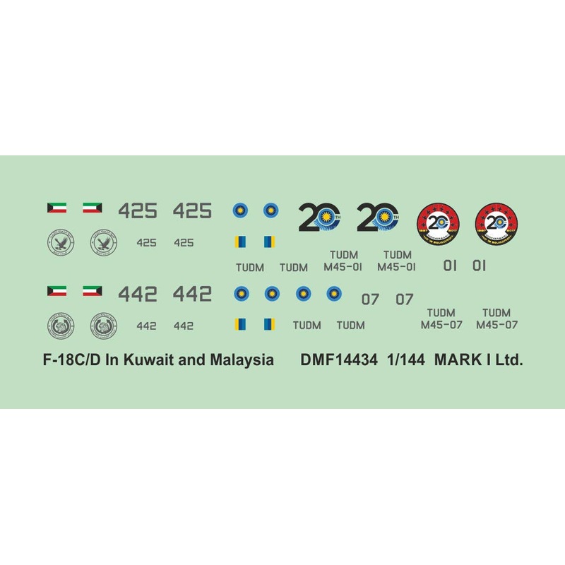 1/144 F-18C/D in Kuwait & Malaysian AF