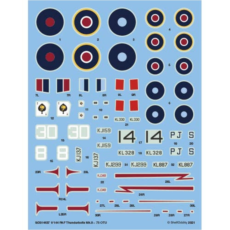 1/144 RAF Thunderbolts Mk.II 73 OTU