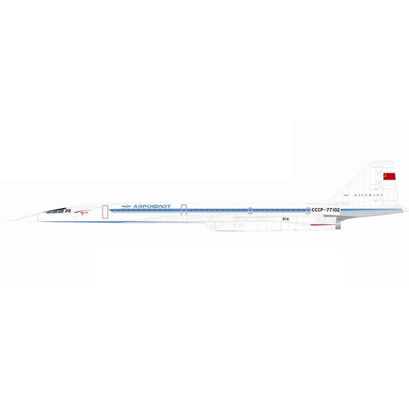 1/144 Tu-144 Aeroflot CCCP-77101-77102 Decal (for ICM)