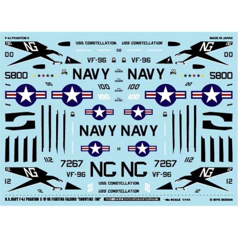 1/144 U.S.Navy F-4J Phantom II VF-96 "Showtime 100"