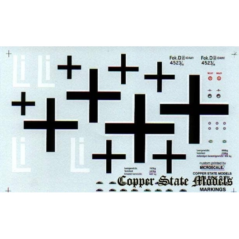 1/28 Fokker D.VII Lt. R. Stark Markings