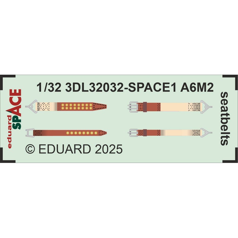 1/32 A6M2 Zero seatbelts SPACE (For Tamiya)