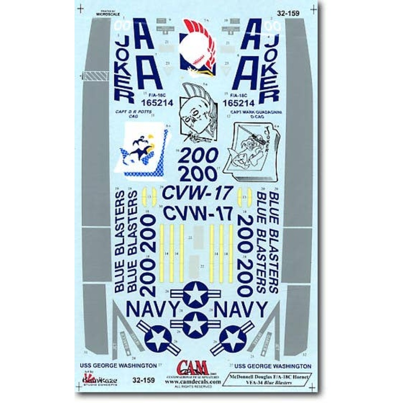 1/32 F/A-18C Hornet VFA-34 Blue Blasters