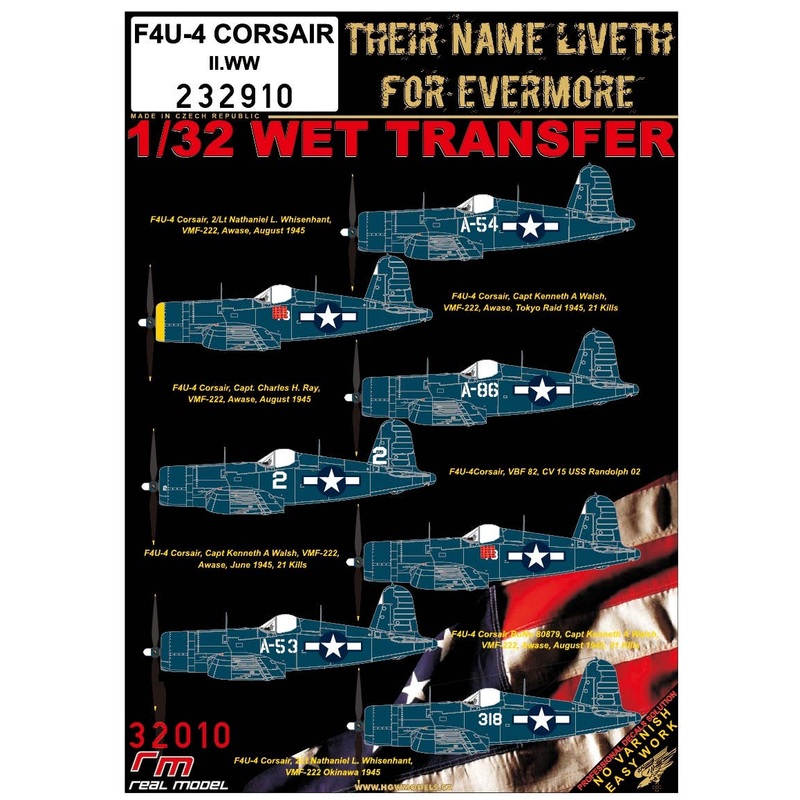 1/32 F4U-4 Corsair WW2 Decal
