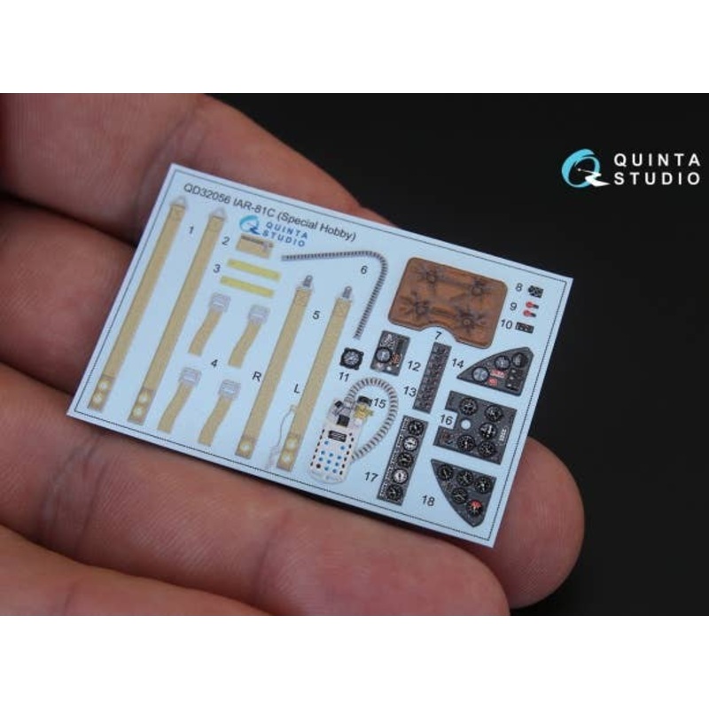 1/32  IAR - 81C 3D-Printed & coloured Interior on decal paper for Special Hobby  kit