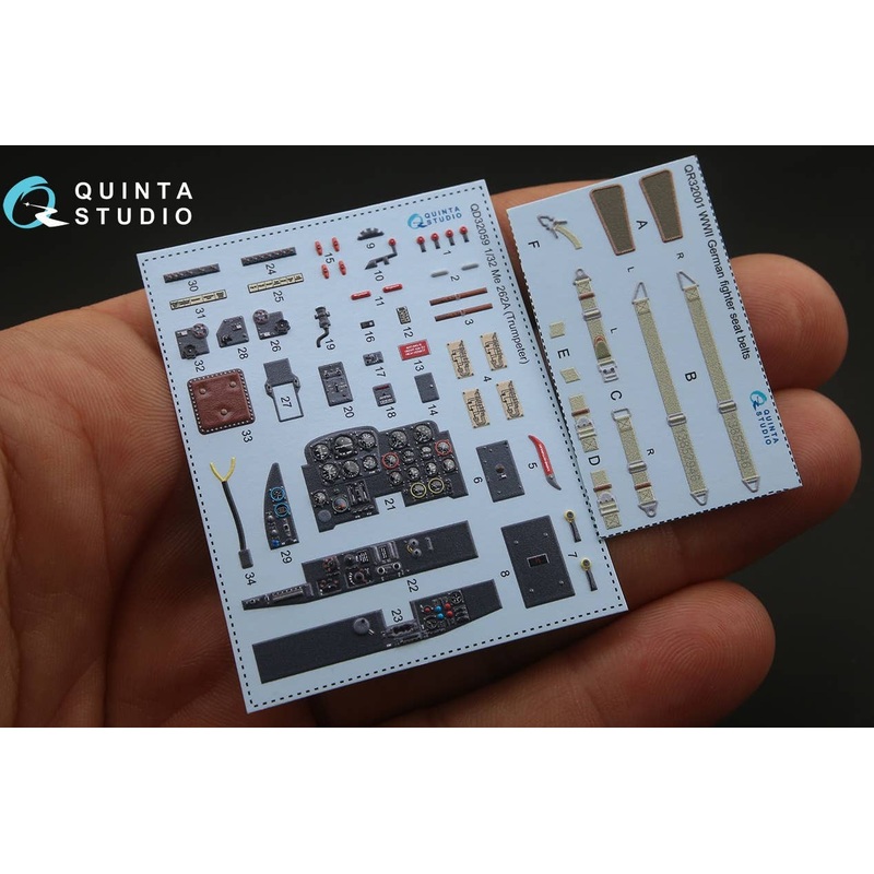 1/32 Me262A Interior 3D Decal (for Trumpeter)
