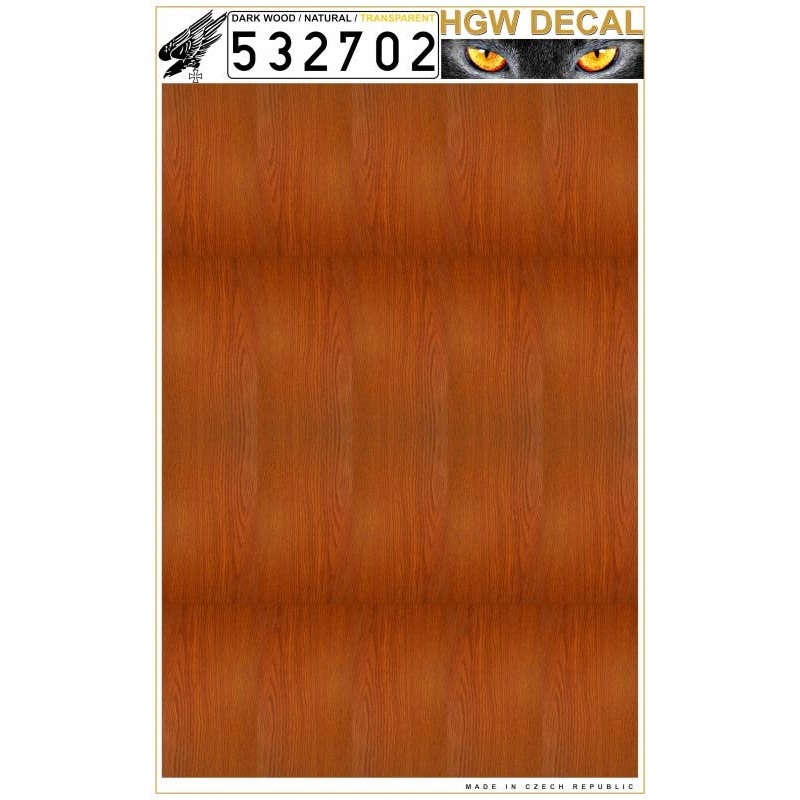 1/32 Natural Dark Wood Transparent