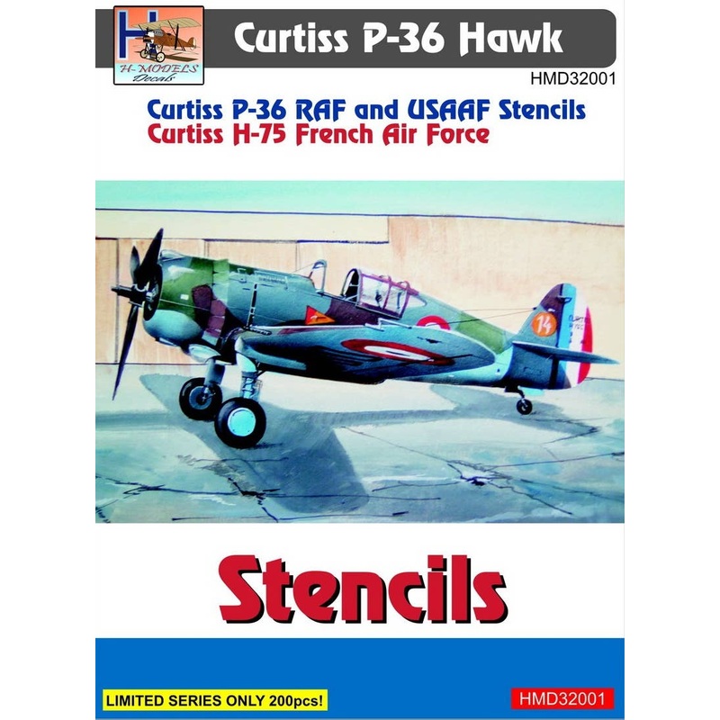 1/32 P-36/Hawk 75 Stencils