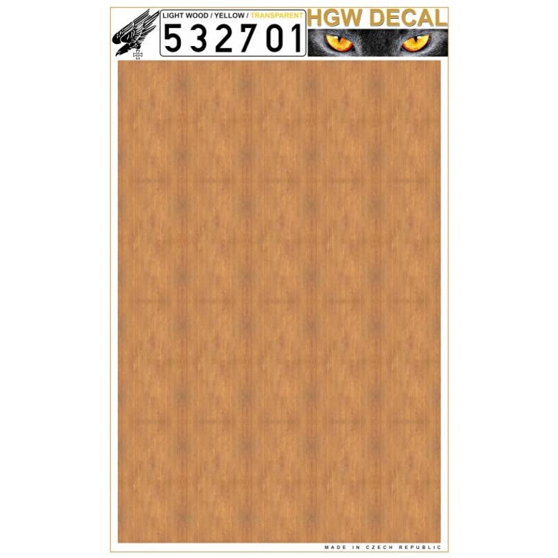1/32 Yellow Light Wood Transparent