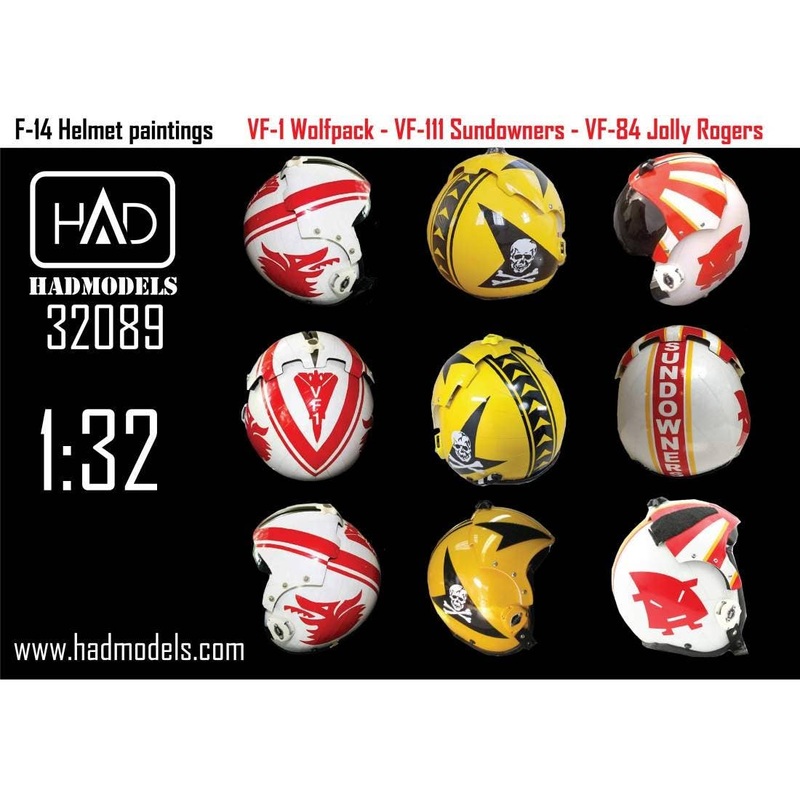 F-14 Helmets paintings  VF-1/VF-111/VF-84 1:32