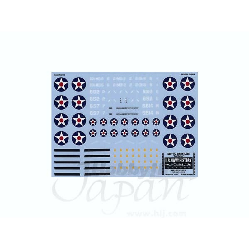 SBD-1/2 Dauntless Decals Pearl Harbor Limited Edition