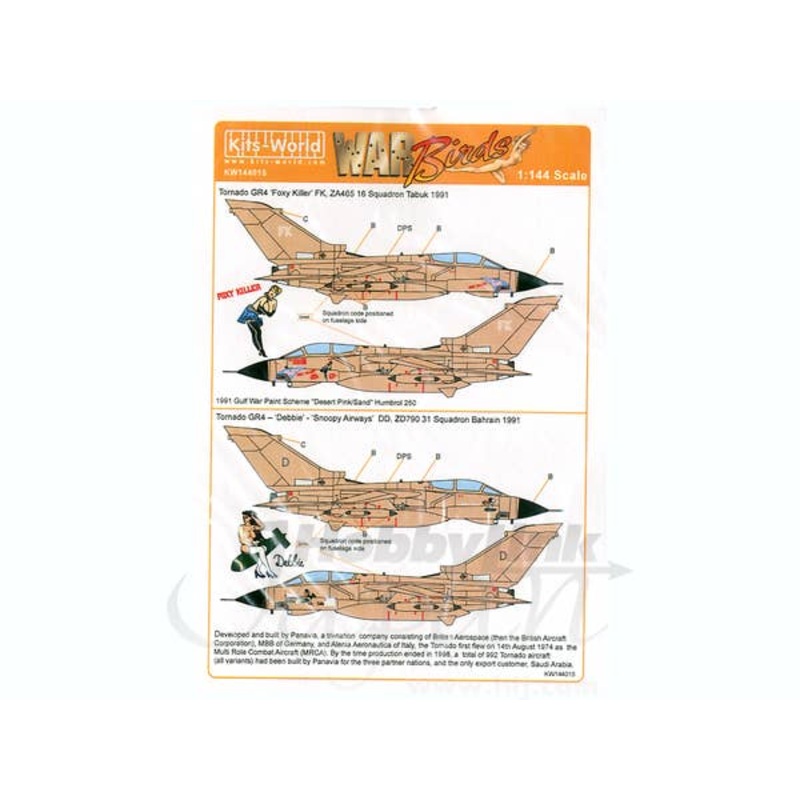 1/144 British Army Panavia - Tornado GR.1 Decal Set