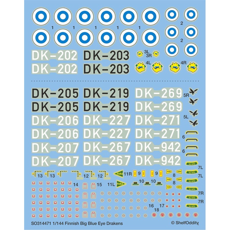 1/144 Finnish Big Blue Eye Drakens