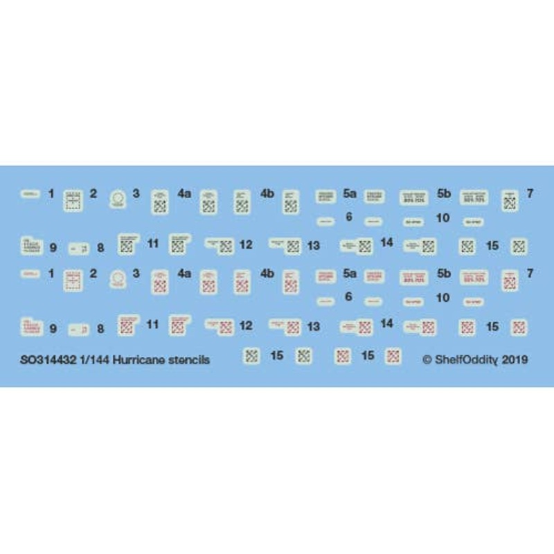 1/144 Hurricane stencils
