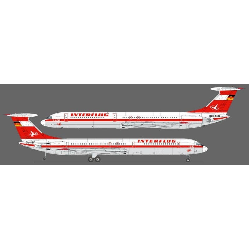 1/144 Il-62 Interflug Decal (Cartograf) (for Zvezda)