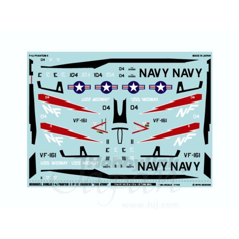 1/144 McDonnell Douglas F-4J Phantom II VF-161 Chargers