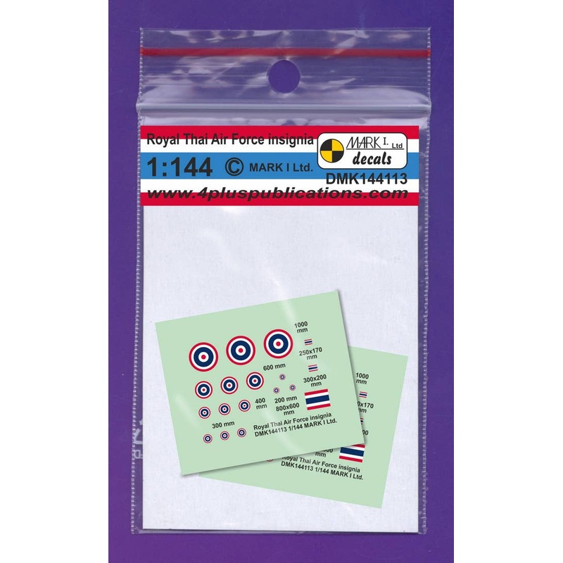 1/144 Royal Thai AF Insignia, 2 sets