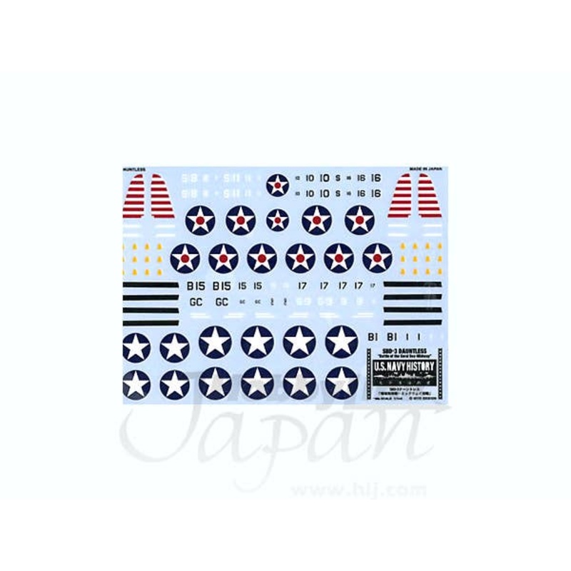 1/144 SBD-3 Dauntless Decals Battle of the Coral Sea - Midway Limited Edition