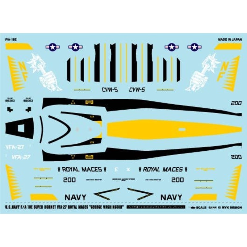 1/144 USN F/A-18E VFA-27 Royal Maces George Washington