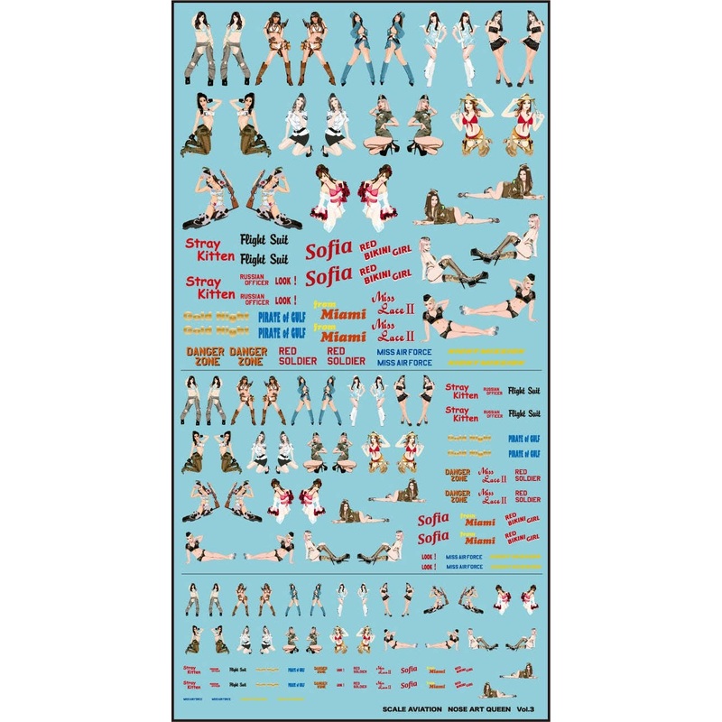 DC-16 Nose Art Queen Decal Vol.3