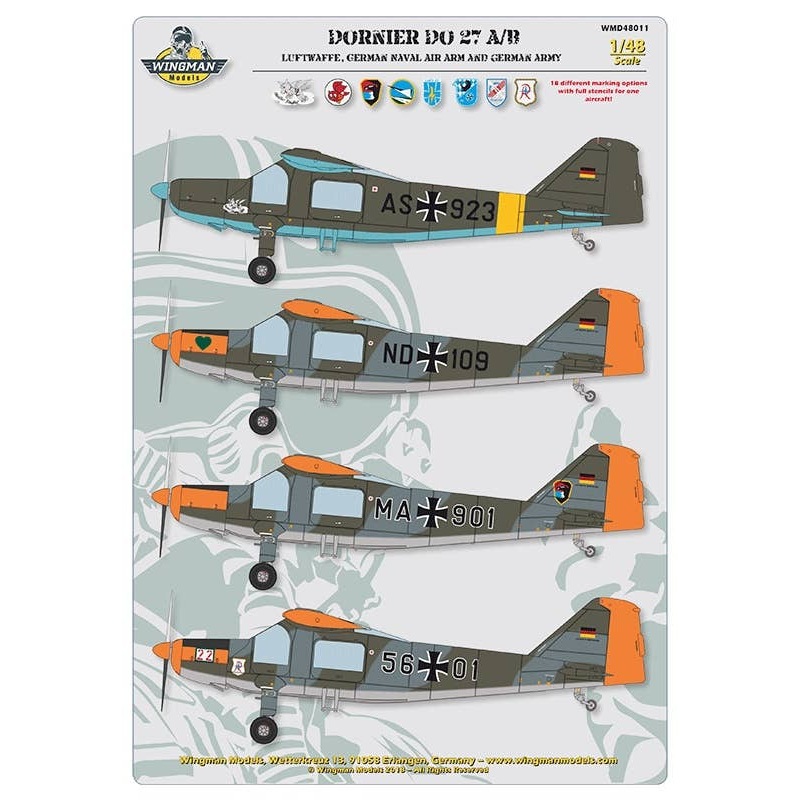Decal Set: Dornier Do 27 A/B German Armed Forces