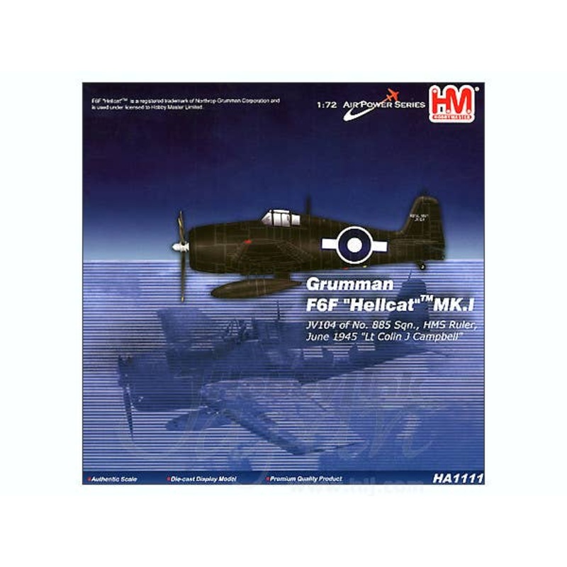 1/72 F6F "Hellcat" Mk.I JV104 N.885 Sqn HMS Ruler June