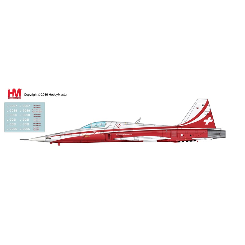 1/72 Patouille Suisse F-5E Tiger II, 2016 Season