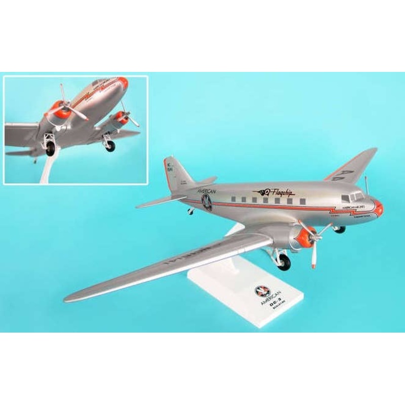 1/80 DC-3 American Airlines Flagship Tulsa (With Gear)