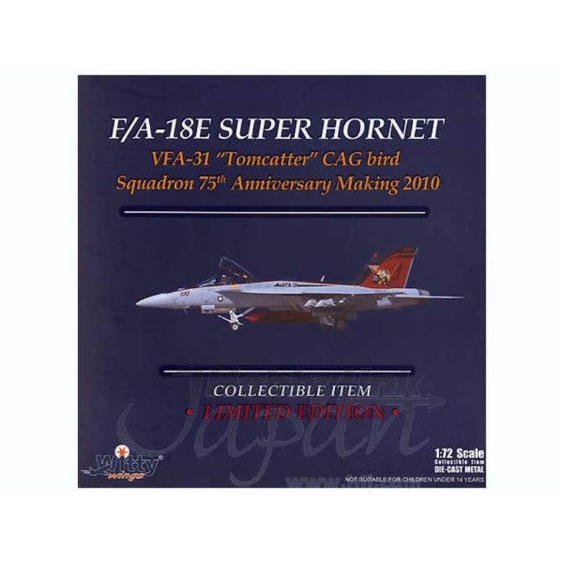 1/72 F/A-18E Super Hornet VFA-31 Tomcatter CAG Bird S1. 75th Anniv. 2010